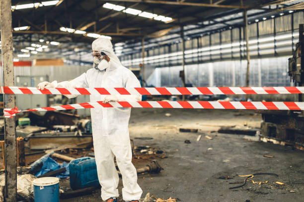 Professional Odor Removal technician working in Yettem, CA
